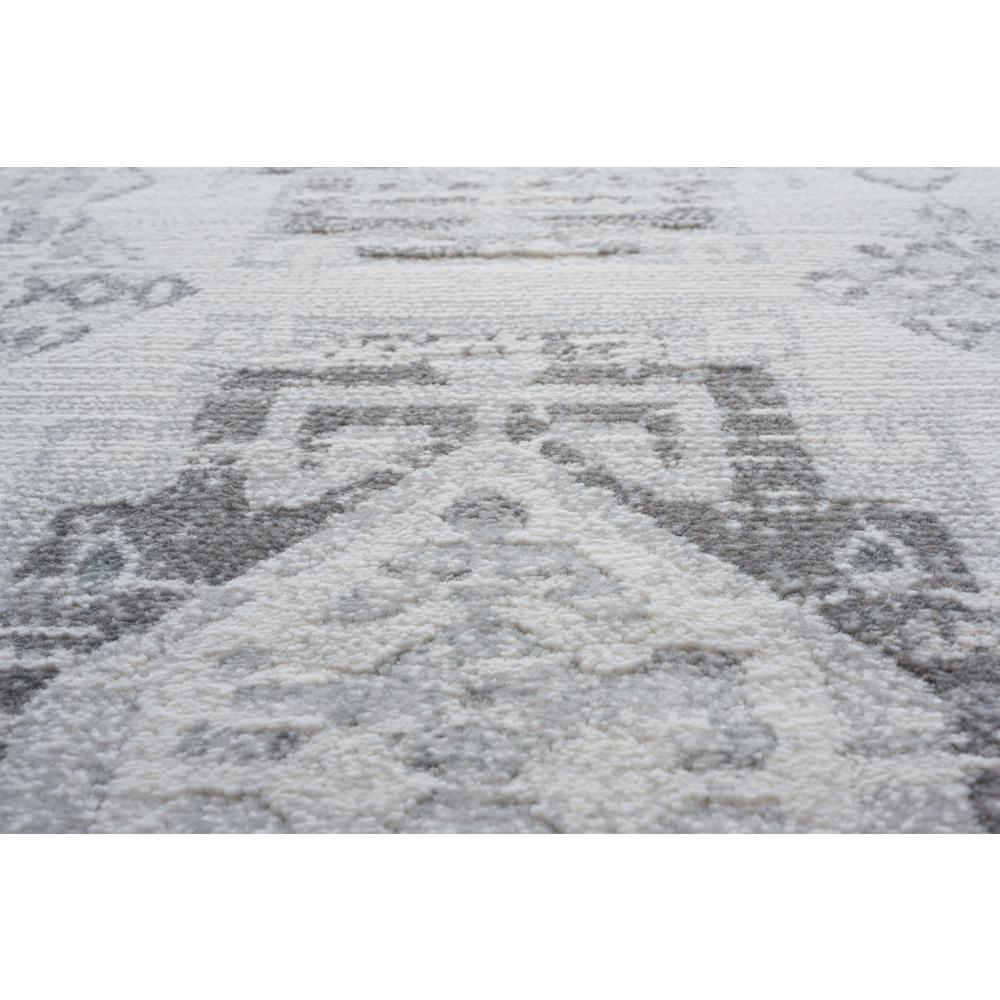 Essentials Whispers Ivory, Gray, and Beige Polypropylene Area Rug, 5'3" x 7'6". Picture 4