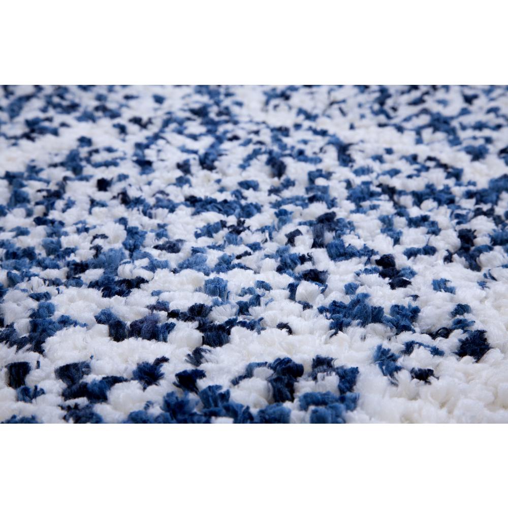 Oasis Delphine Royal Blue and White Polyester Area Rug, 7'10" x 10'1". Picture 6
