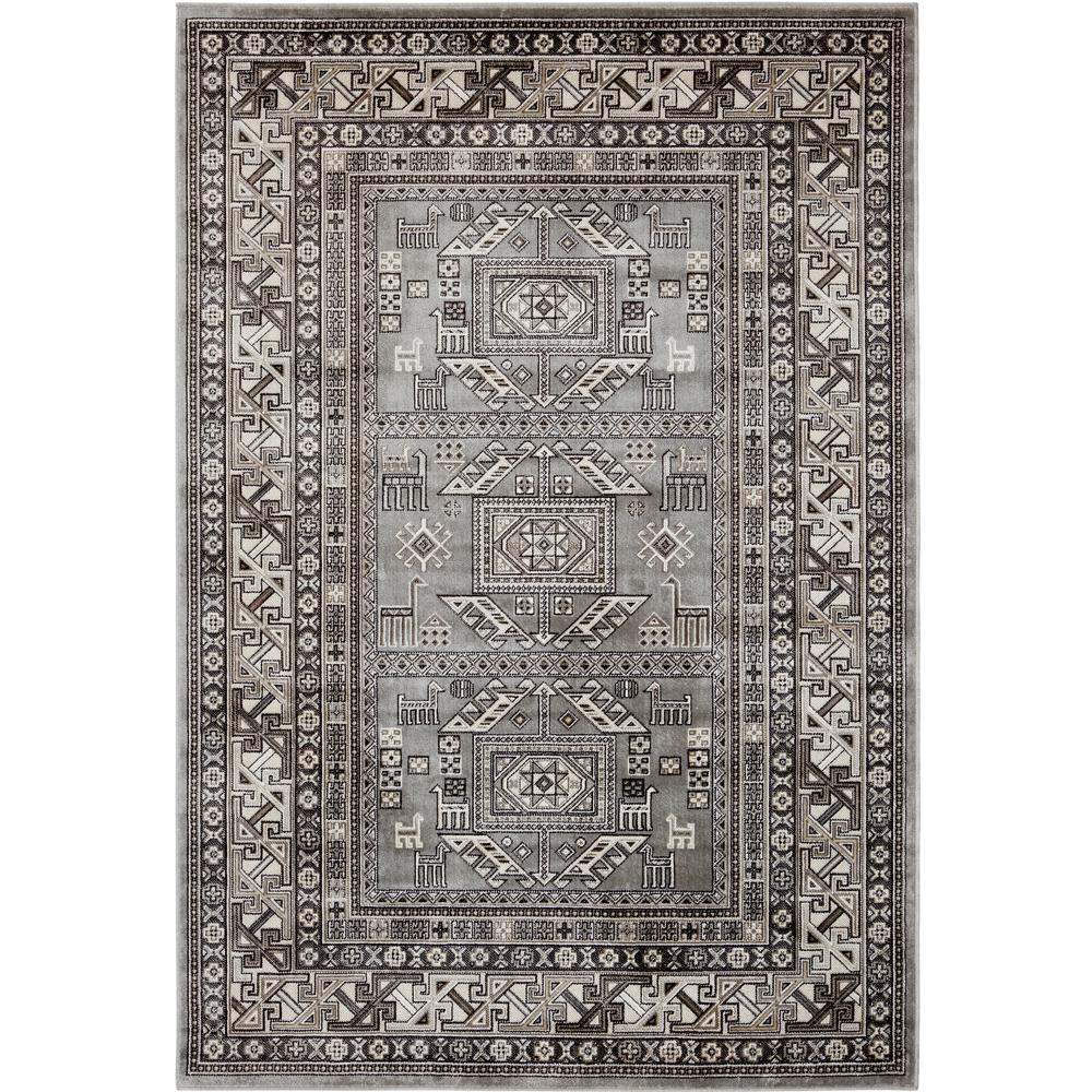 Sonoma Myan Grey/Ivory Area Rug, 5'3" x 7'6". Picture 4