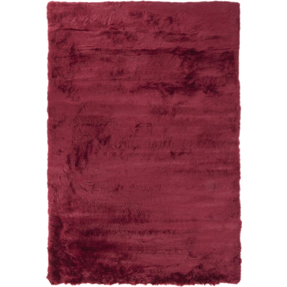 Mink Ruby Faux Fur Area Rug, 5' x 8'. Picture 5