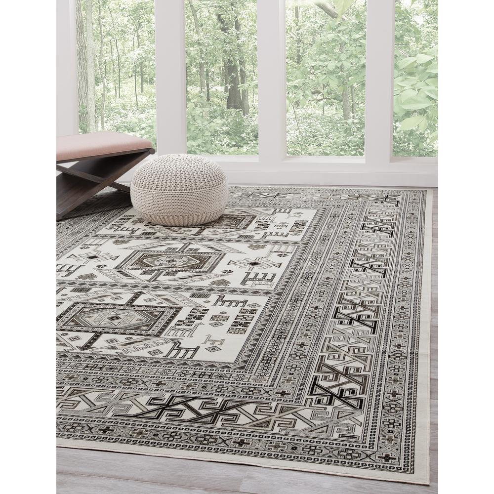 Sonoma Myan Ivory/Grey Area Rug, 3'2" x 4'6". Picture 1