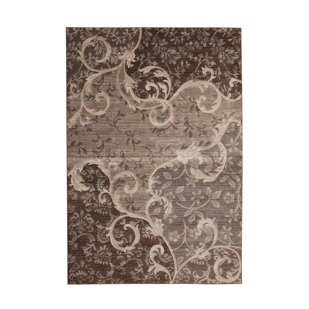 Sonoma Chauncy Grey/Chocolate Area Rug, 7'10" x 10'1". Picture 4