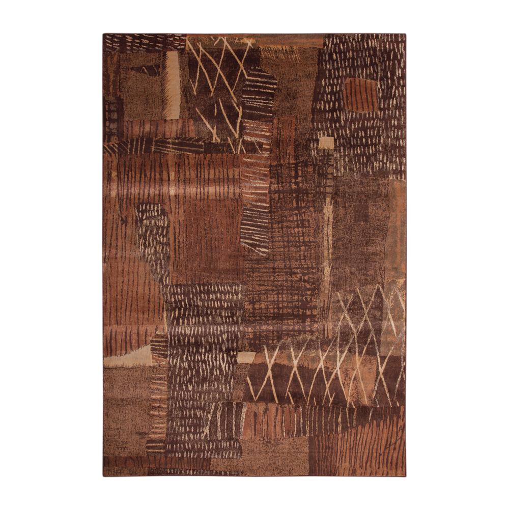 Sonoma Natoma Rust/Brown/Golds Area Rug, 7'10" x 10'1". Picture 1