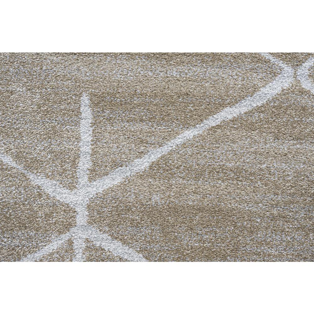 Midtown Geo Beige, and Ivory Olefin Area Rug, 5'3 x 7'6". Picture 2