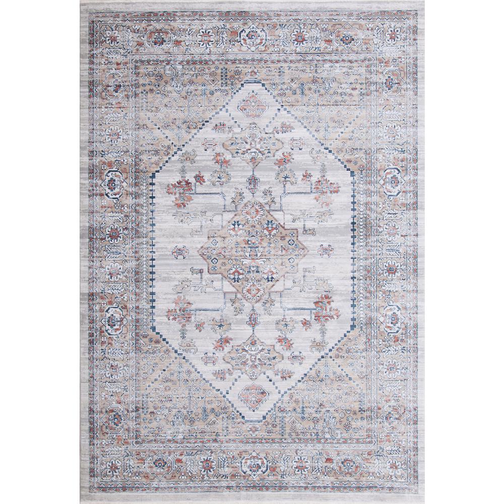 Summit Chevak Natural/Blue/Rust Area Rug, 3'11" x 5'7". Picture 7