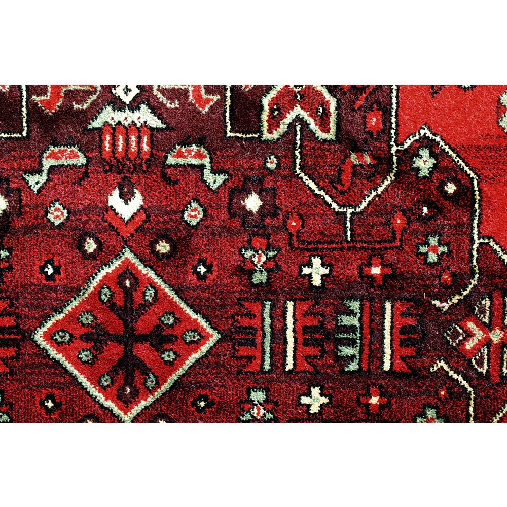 Sonoma Gabriella Medallion Black, Beige, Red and Gold Viscose Area Rug, 7'10" x 10'. Picture 2