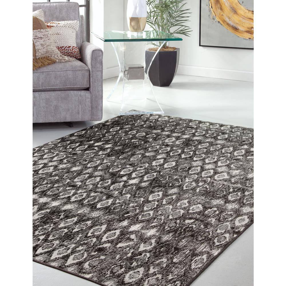 Sonoma Mabel Charcoal, Grey, and Ivory Area Rug, 5'3" x 7'6". Picture 4