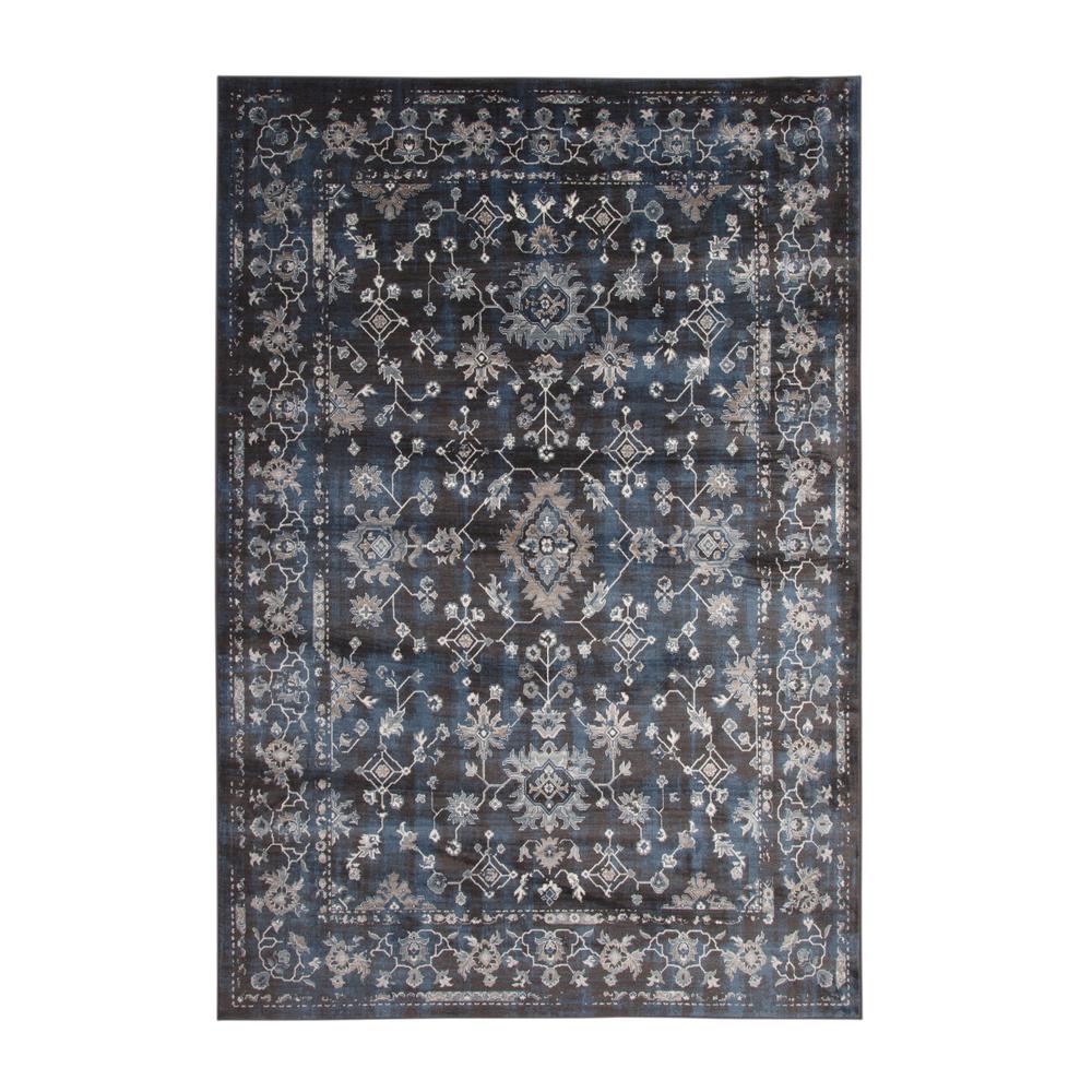 Sonoma Clayton Blue, Ivory, and Natural Area Rug, 5'3" x 7'6". Picture 4