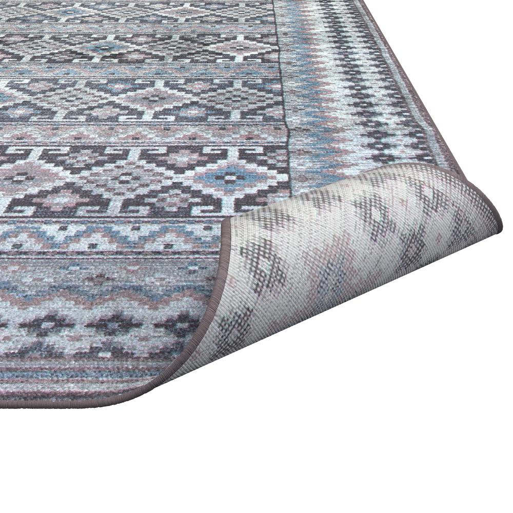 Sonoma Fallon Blue/Charcoal/Ivory/Pink Area Rug, 5'3" x 7'6". Picture 4