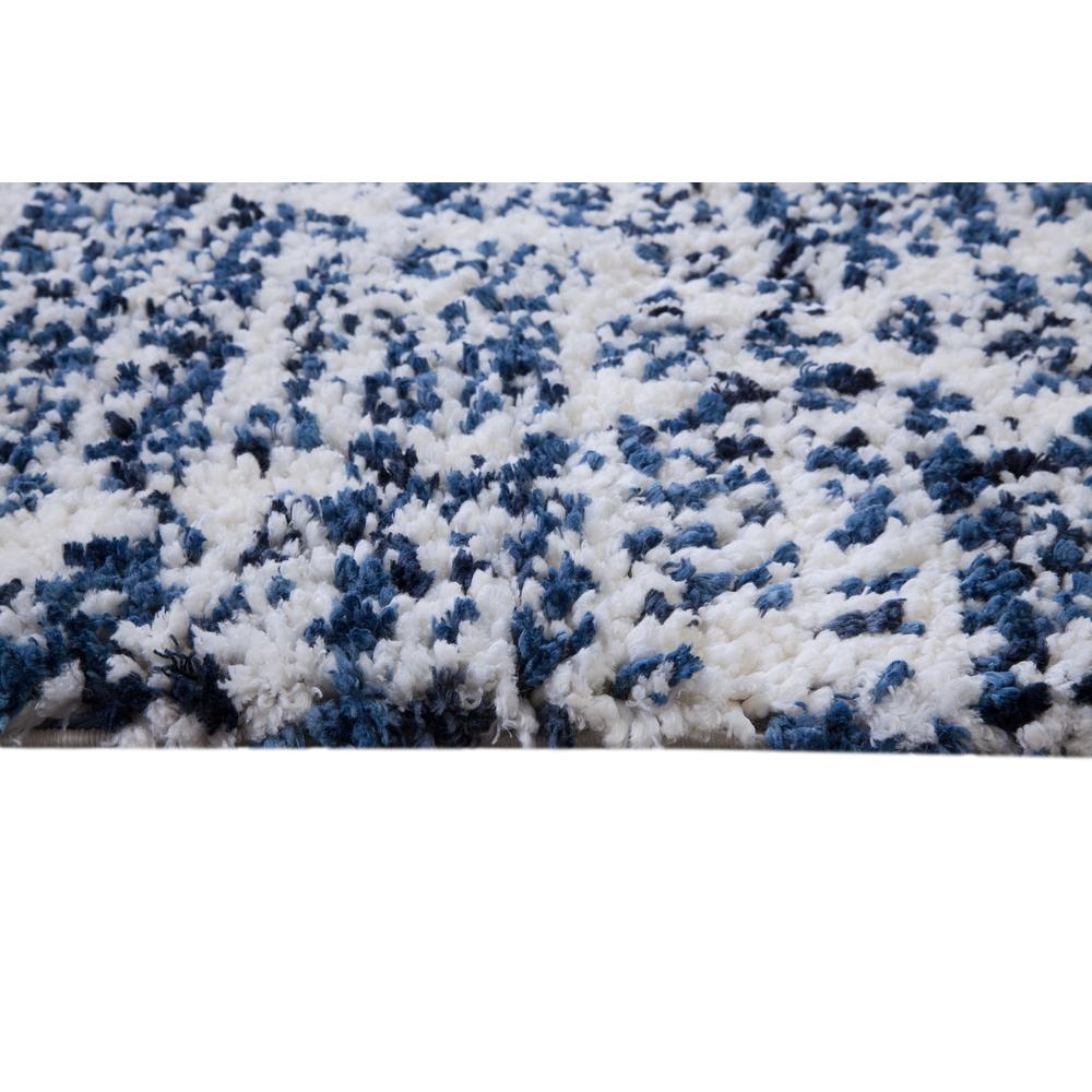 Oasis Delphine Royal Blue and White Polyester Area Rug, 7'10" x 10'1". Picture 5