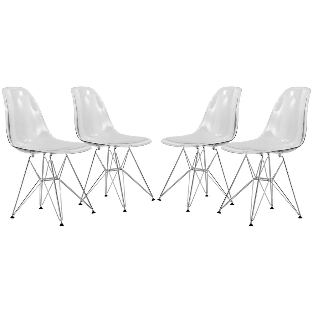 Cresco Molded Eiffel Side Chair, Set of 4. Picture 1