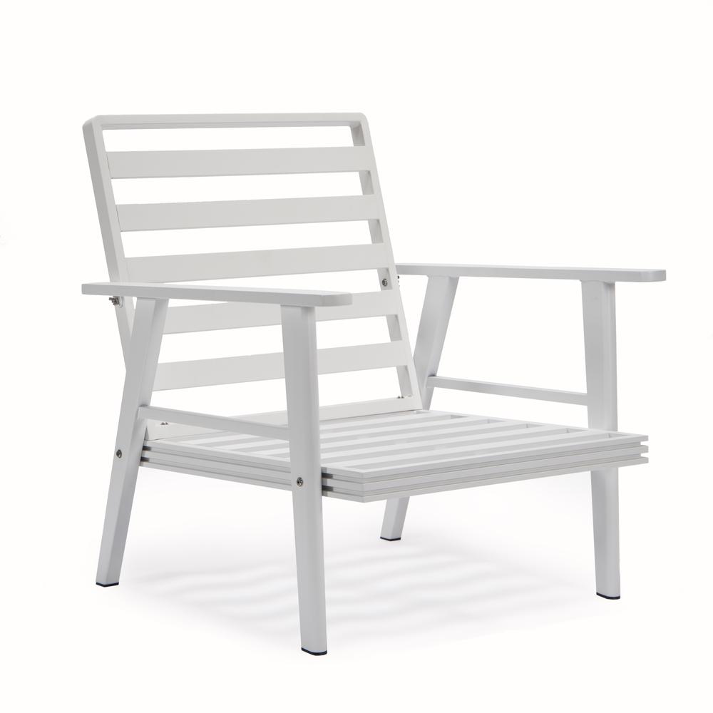 3-Piece Outdoor Patio Set with White Aluminum Frame. Picture 14