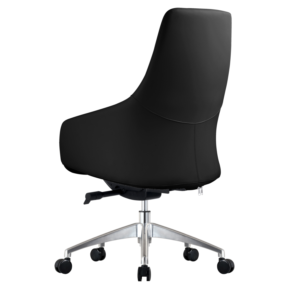 Celeste Series Office Chair in Black Leather. Picture 7