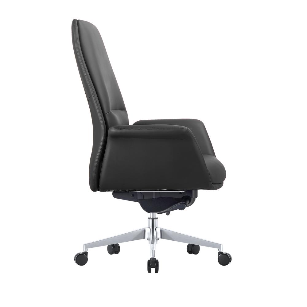 Summit Series Office Chair In Black Leather. Picture 4