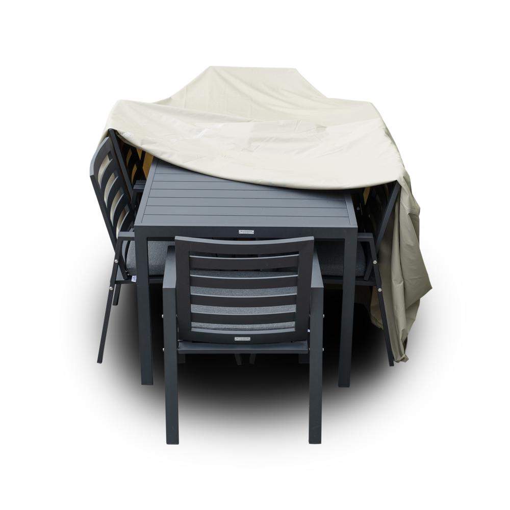 Chelsea Rectangular Outdoor Rain Cover for 63" Patio Dining Table. Picture 3