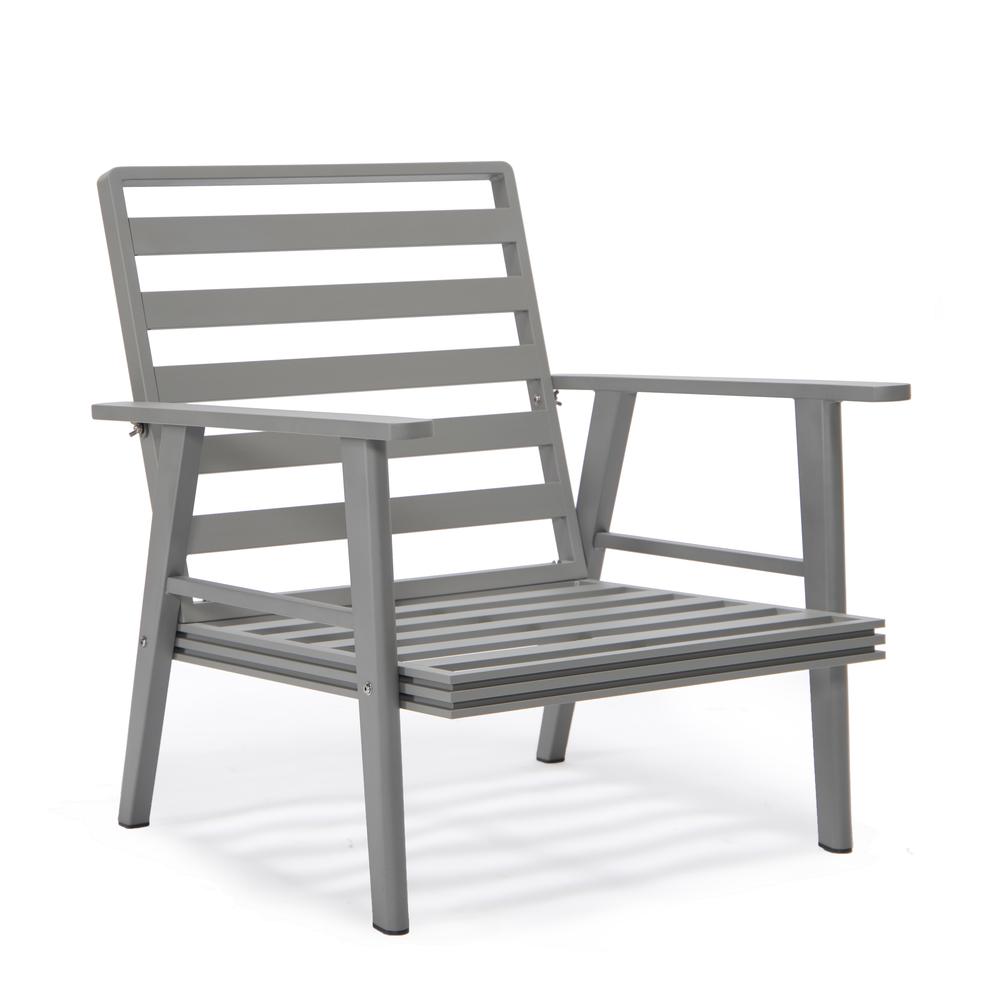 3-Piece Outdoor Patio Set with Grey Aluminum Frame. Picture 15