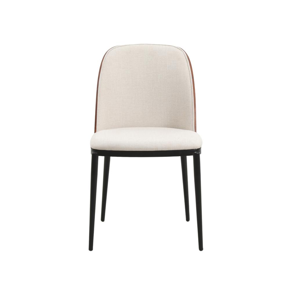 Dining Side Chair with Velvet Seat and Steel Frame Set of 2. Picture 3