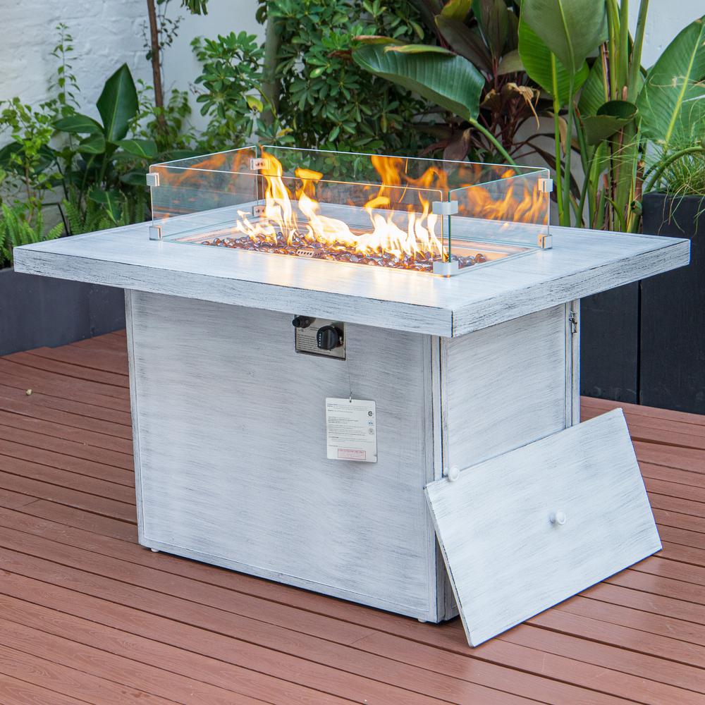 Chelsea Patio Modern Aluminum Propane Fire Pit Table. Picture 8