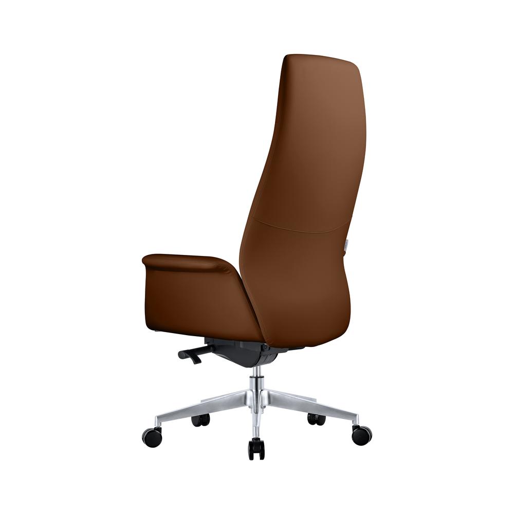 Summit Series Tall Office Chair In Dark Brown Leather. Picture 8