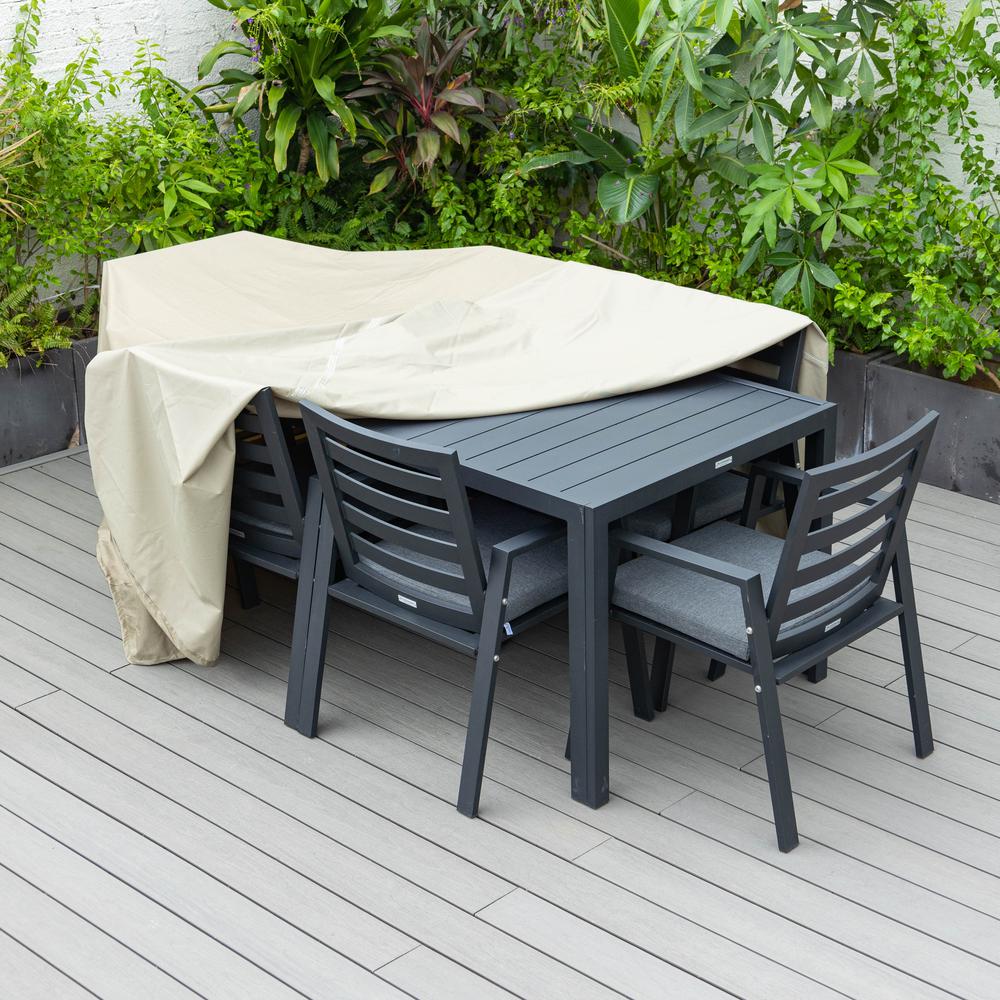 Chelsea Rectangular Outdoor Rain Cover for 63" Patio Dining Table. Picture 8