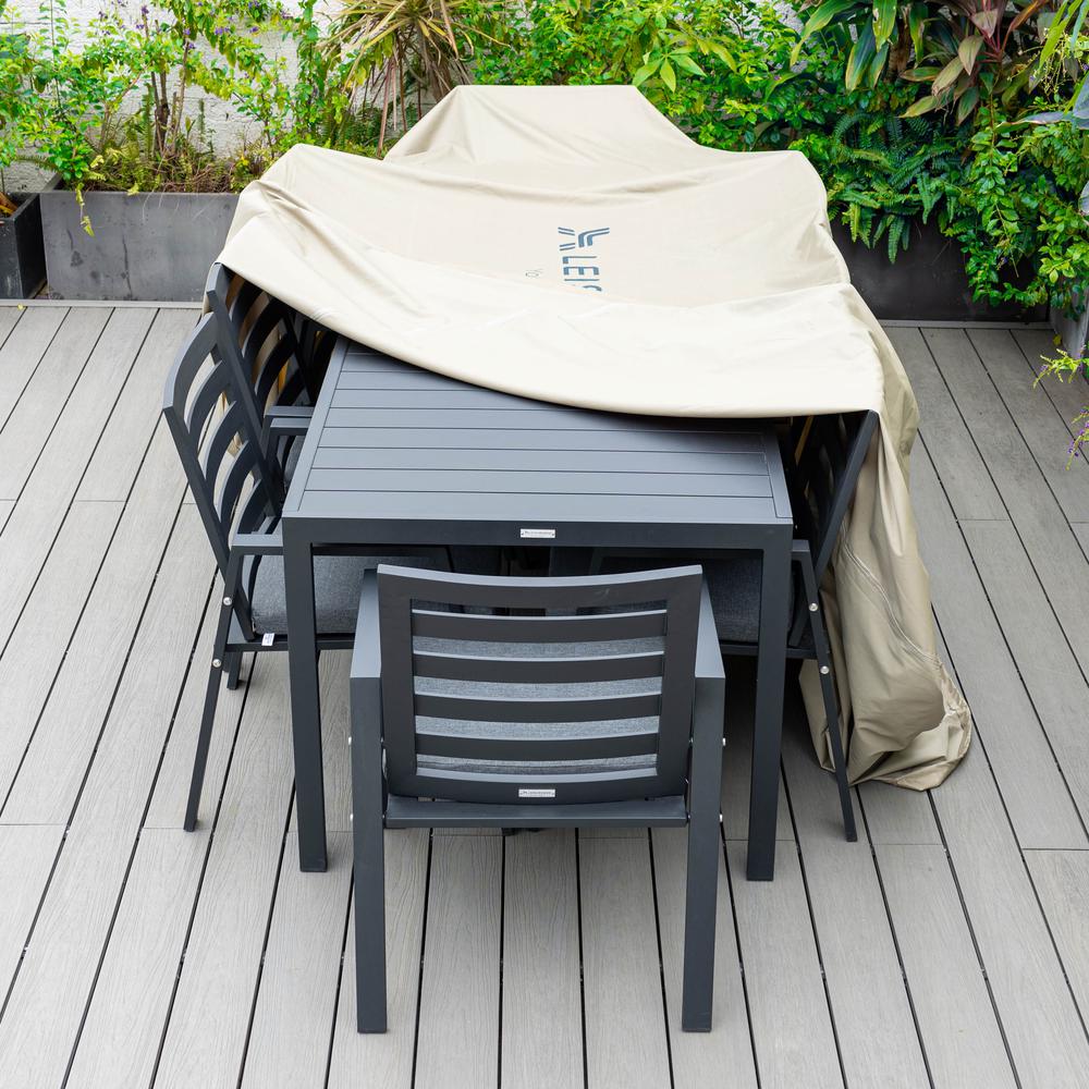 Chelsea Rectangular Outdoor Rain Cover for 87" Patio Dining Table. Picture 11