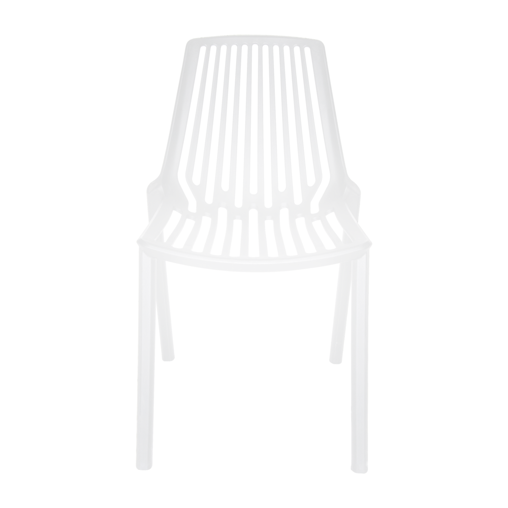Acken Plastic Stackable Dining Chair, Set of 4. Picture 2