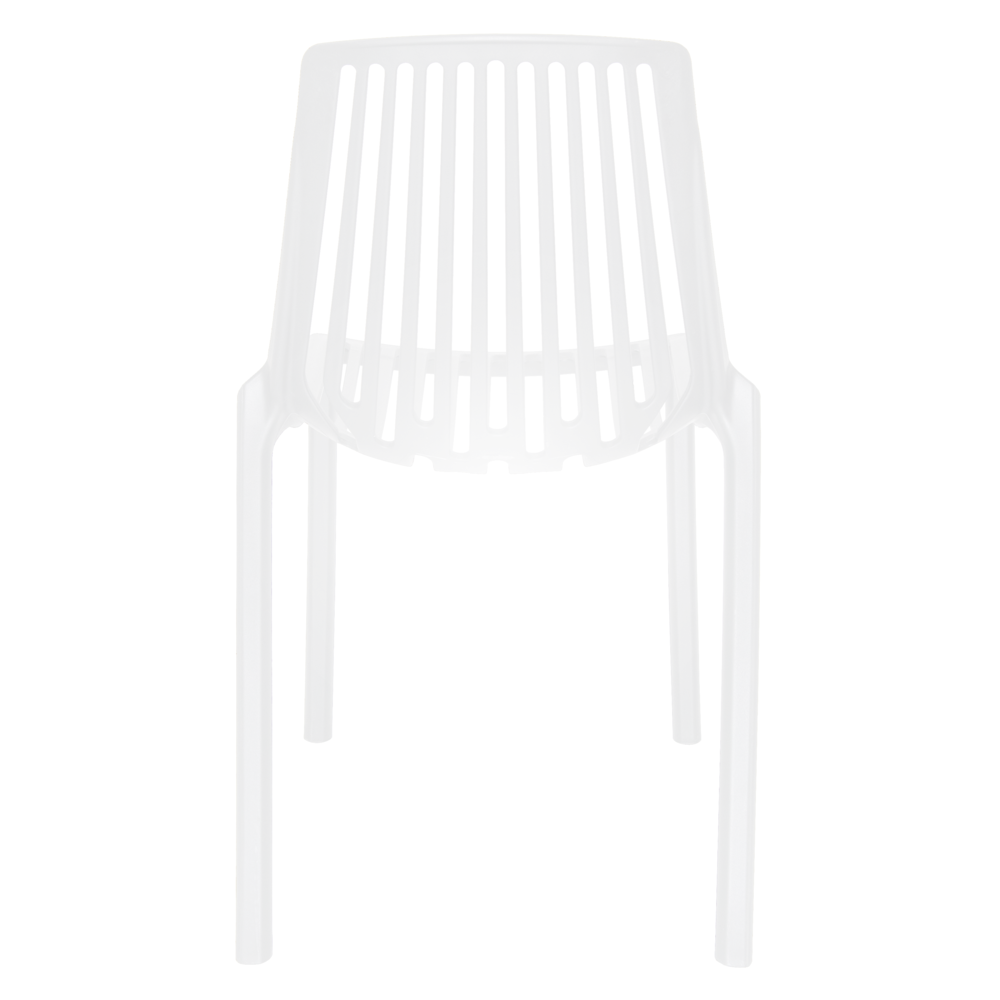 Acken Plastic Stackable Dining Chair, Set of 4. Picture 5