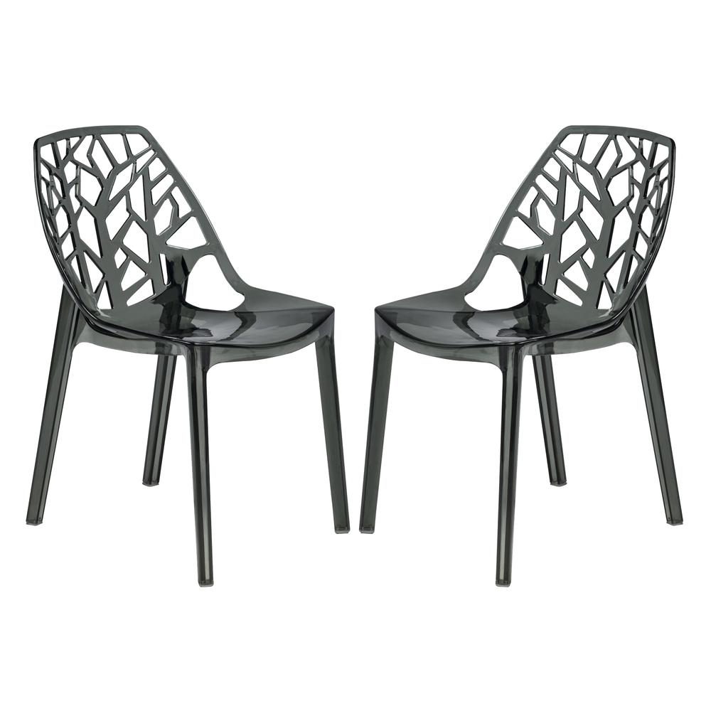 Cornelia Modern Spring Cut-Out Tree Design Stackable Dining Chair. Picture 1