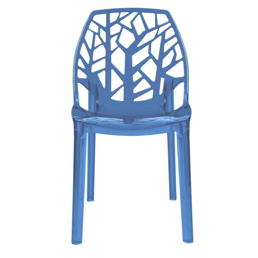 Cornelia Modern Spring Cut-Out Tree Design Stackable Dining Chair. Picture 2