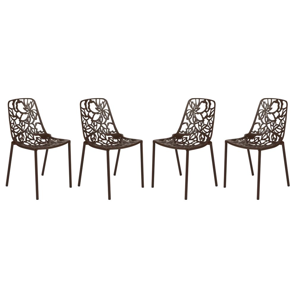 Modern Devon Aluminum Chair, Set of 4. Picture 1