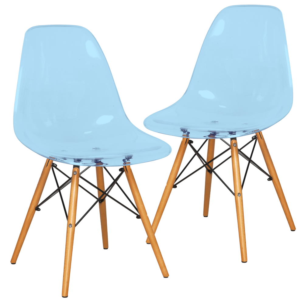 Dover Plastic Molded Dining Side Chair, Set of 2. Picture 1