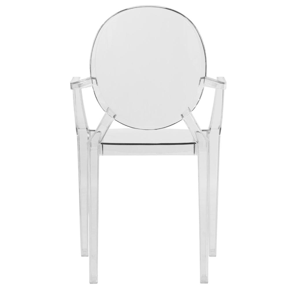 LeisureMod Carroll Modern Acrylic Chair, Set of 4 GC22CL4. Picture 4