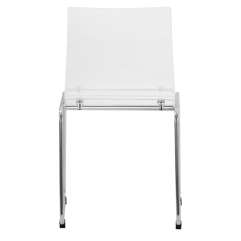 Lima Modern Acrylic Chair, Set of 2. Picture 4