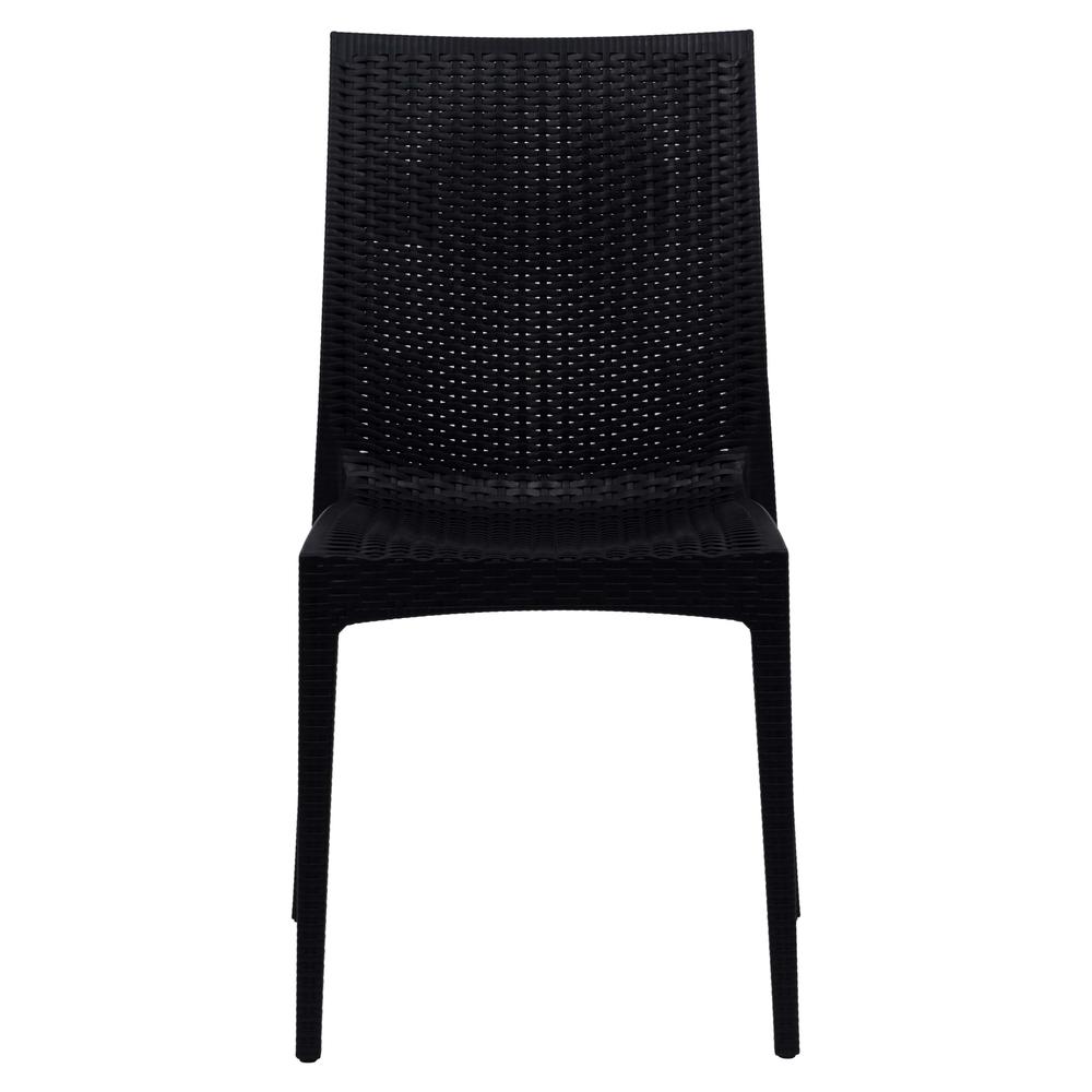 Weave Mace Indoor/Outdoor Dining Chair (Armless), Set of 4. Picture 3