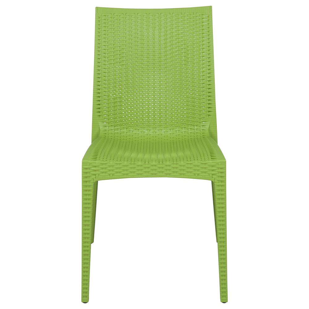 Weave Mace Indoor/Outdoor Dining Chair (Armless), Set of 4. Picture 3