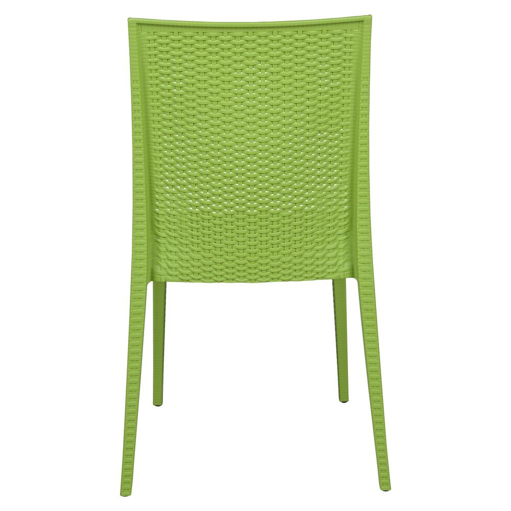 Weave Mace Indoor/Outdoor Dining Chair (Armless), Set of 4. Picture 5