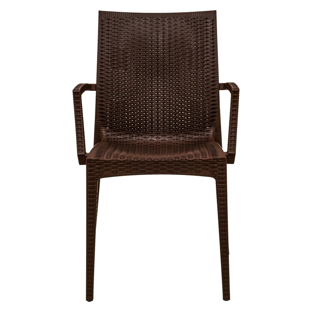 Weave Mace Indoor/Outdoor Chair (With Arms), Set of 4. Picture 3