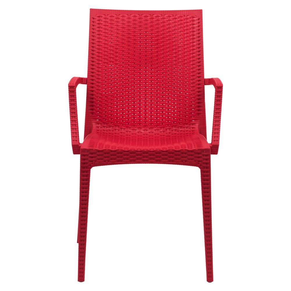 LeisureMod Weave Mace Indoor/Outdoor Chair (With Arms), Set of 2 MCA19R2. Picture 2