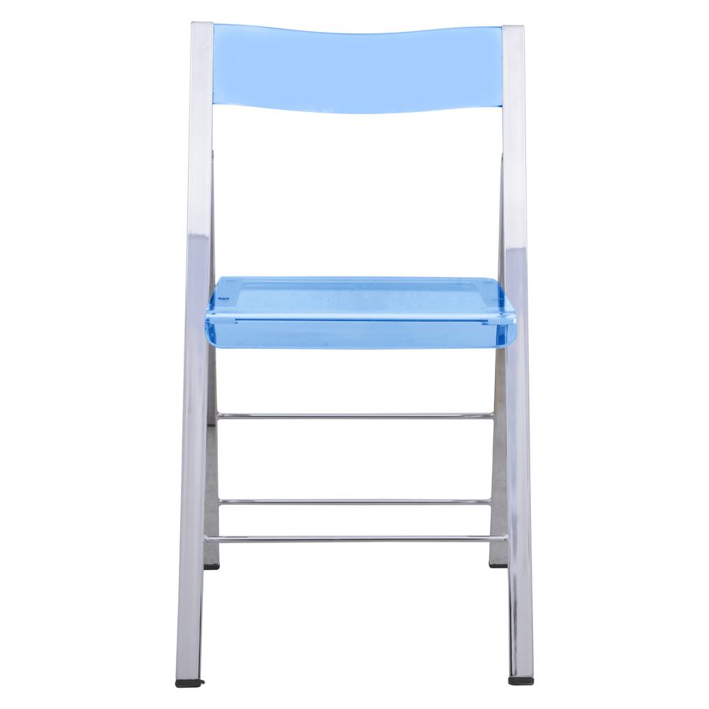 Menno Modern Acrylic Folding Chair, Set of 2. Picture 3