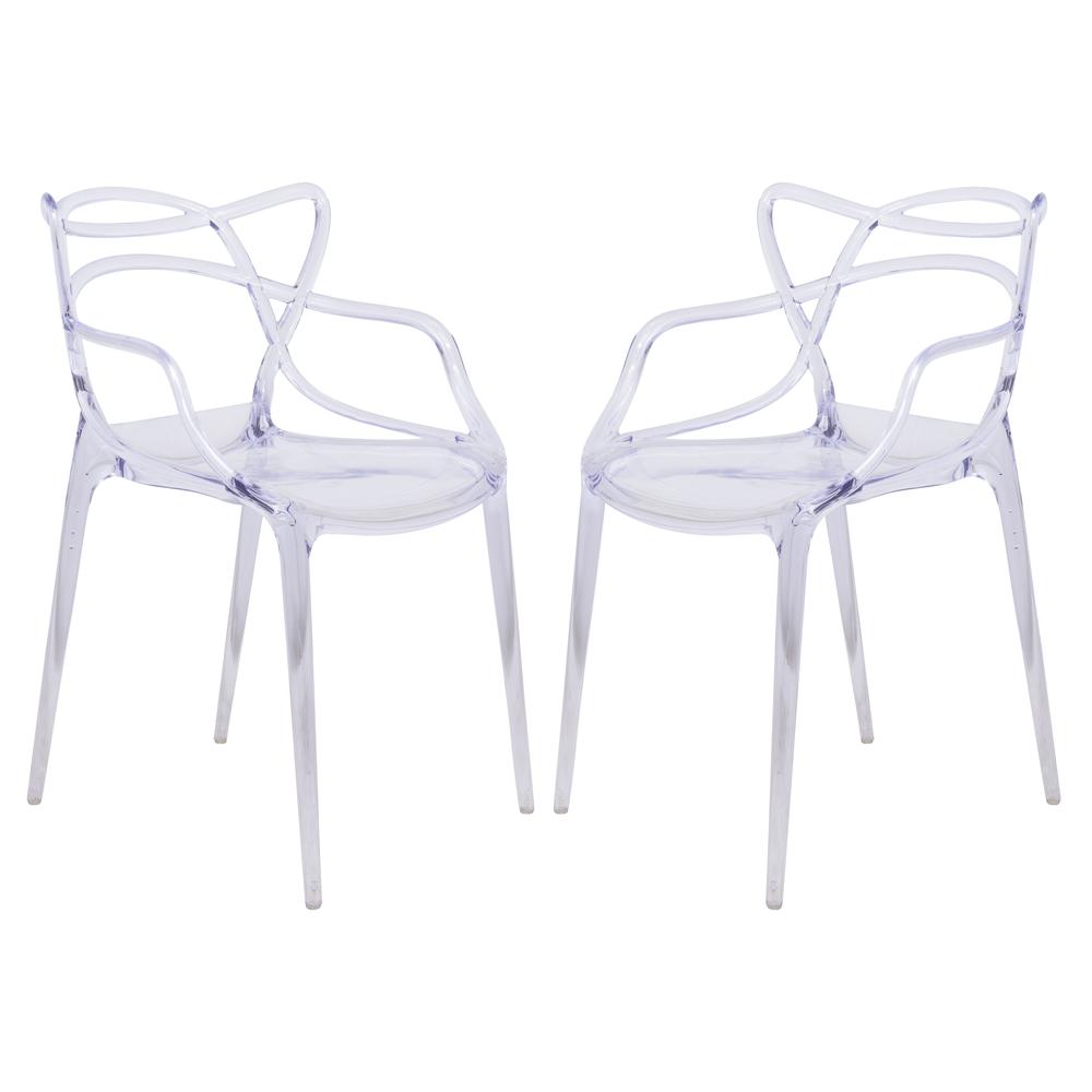 Milan Modern Wire Design Chair, Set of 2. Picture 1