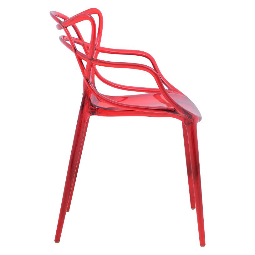 LeisureMod Milan Modern Wire Design Chair, Set of 4 MW17TR4. Picture 3