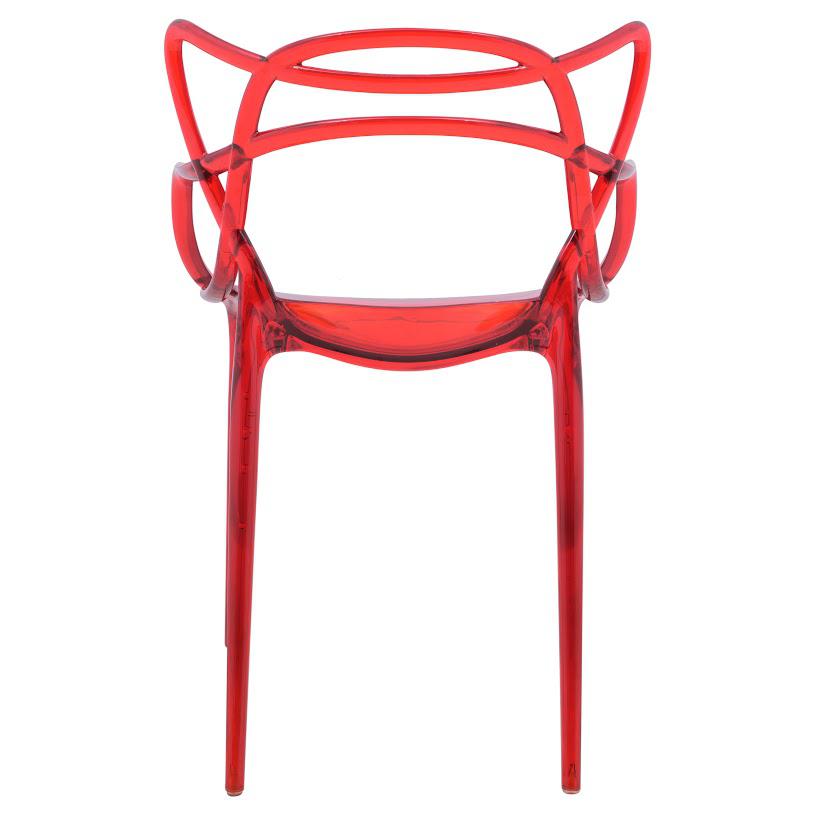 LeisureMod Milan Modern Wire Design Chair, Set of 4 MW17TR4. Picture 4