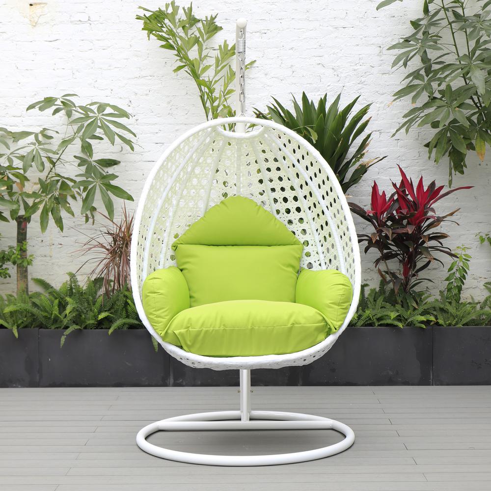 Charcoal Wicker Hanging Egg Swing Chair. Picture 3