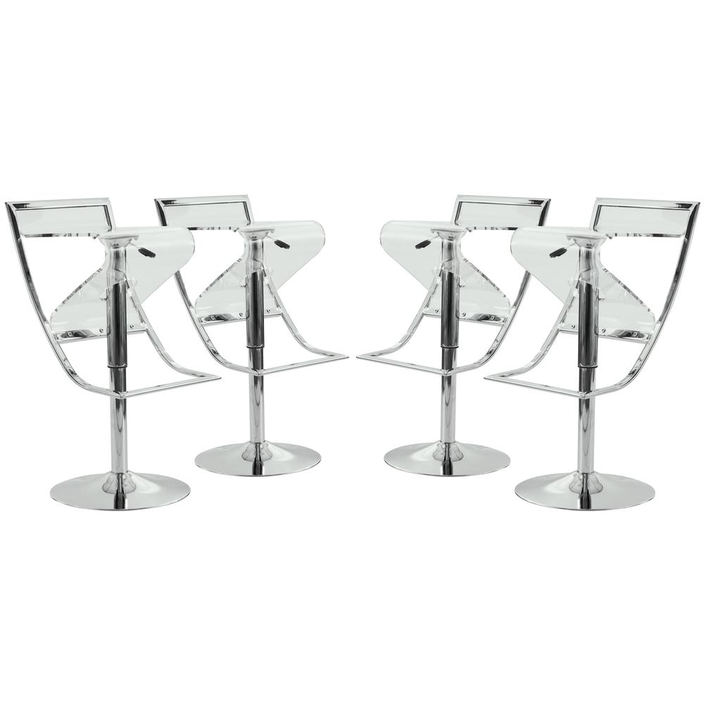Napoli Transparent Acrylic Bar/Counter Stool. Picture 6