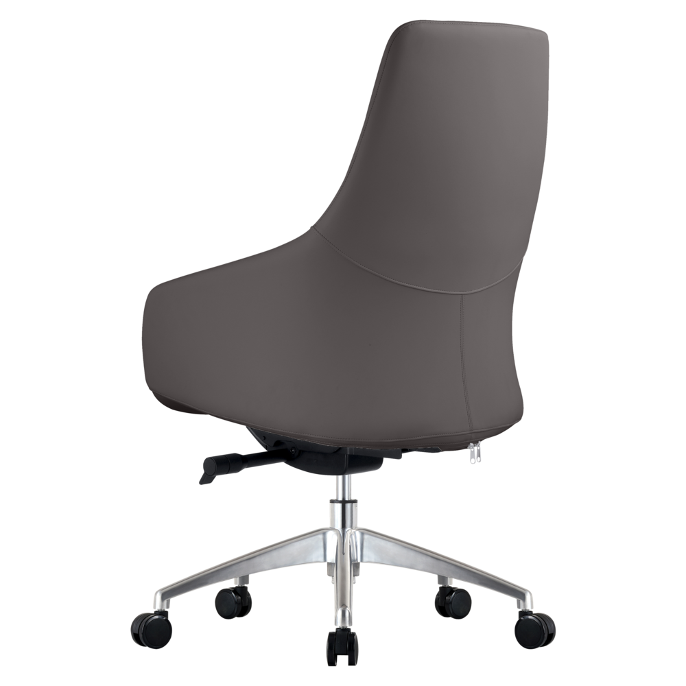 Celeste Series Office Chair in Grey Leather. Picture 7