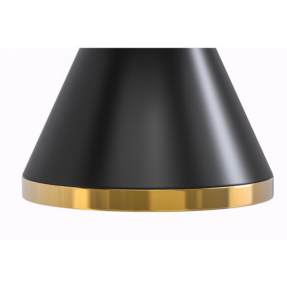 Round Dining Table Black\Gold Base with 60 Round Solid White Sintered Stone Top. Picture 1
