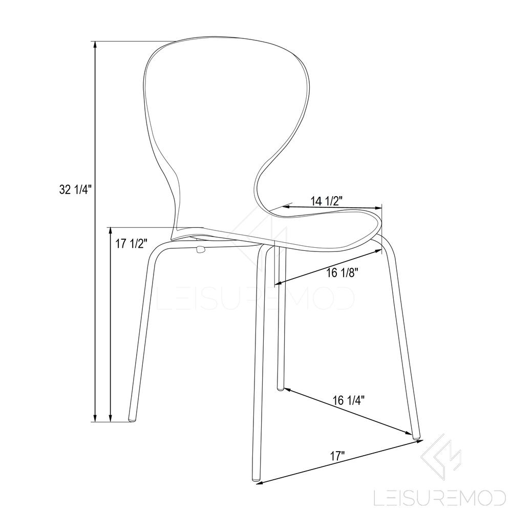 Modern Oyster Transparent Side Chair, Set of 4. Picture 11