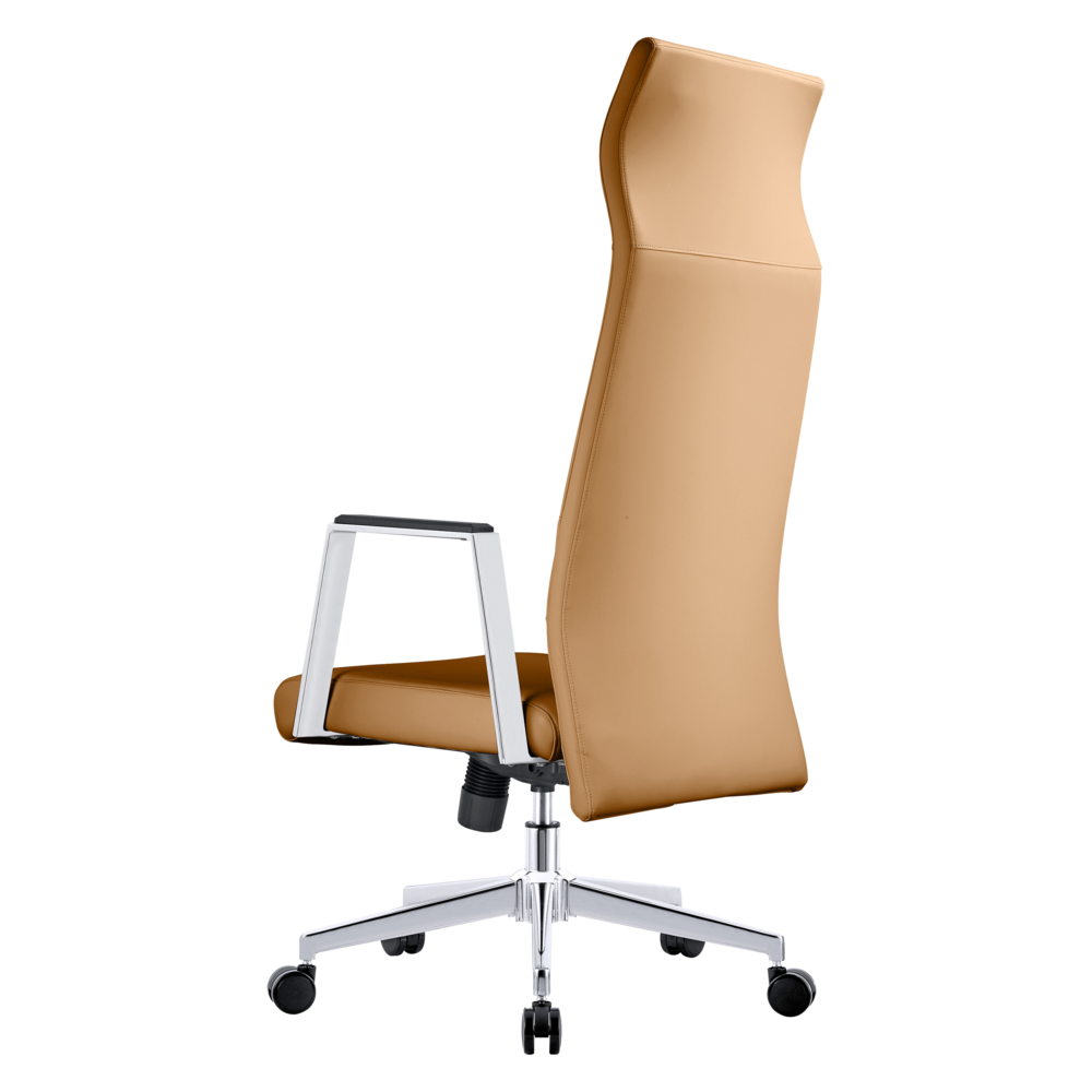 Aleen High-Back Office Chair in Upholstered Leather. Picture 7