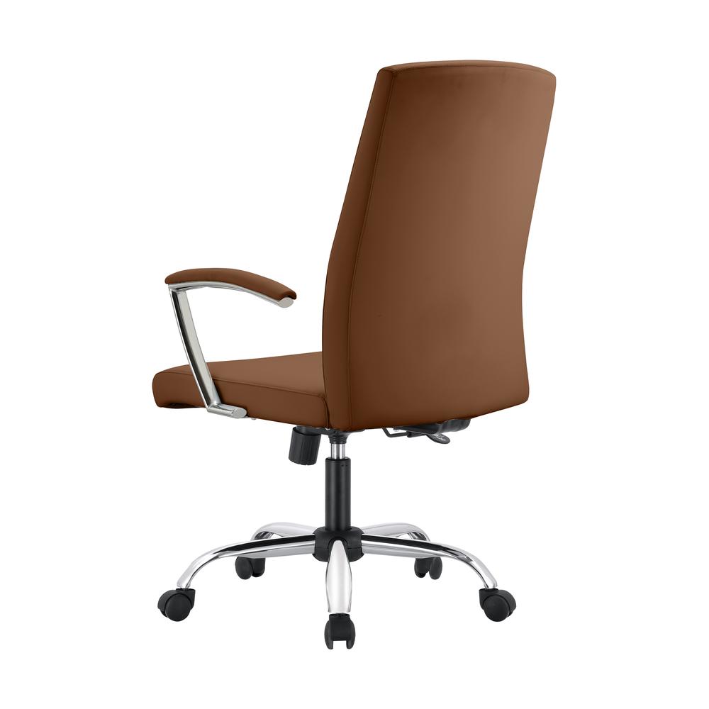 Evander Series Office Chair in Dark Brown Leather. Picture 8