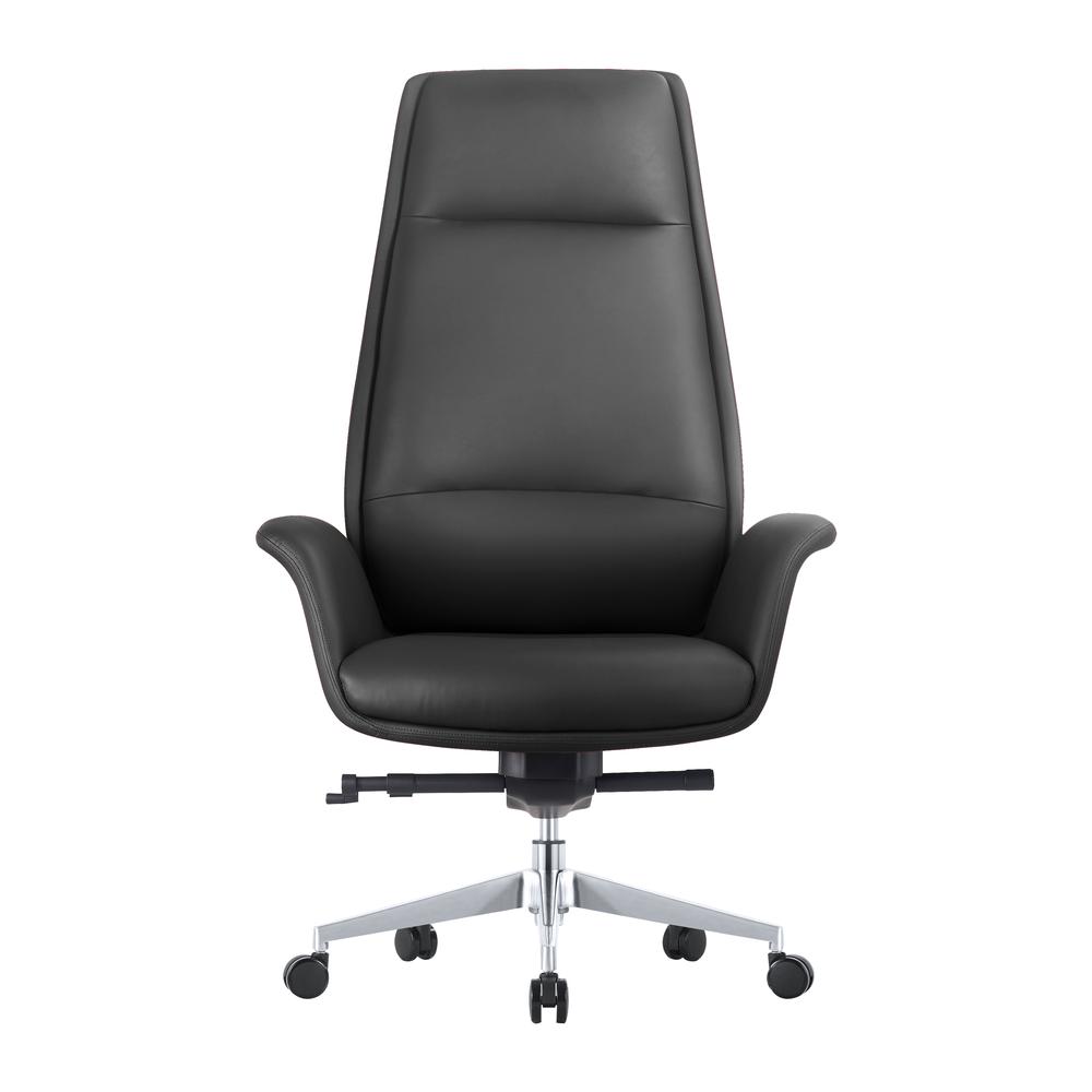 Summit Series Tall Office Chair In Black Leather. Picture 3